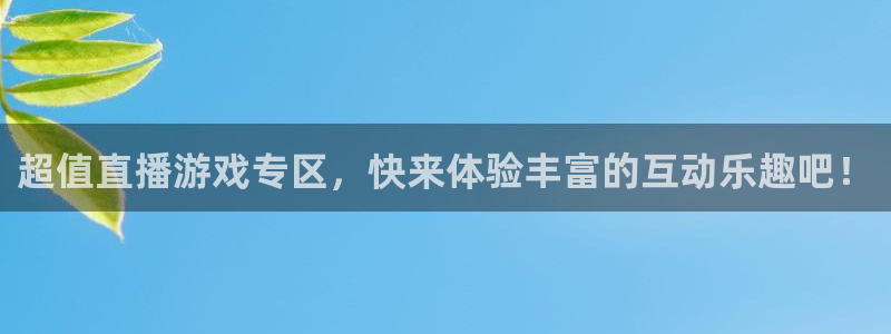 鼎点娱乐娱乐：超值直播游戏专区，快来体验丰富的互动乐趣吧！