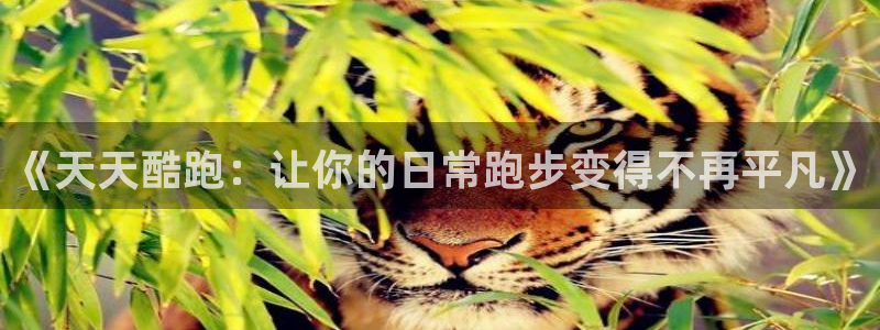 鼎点娱乐注册登录平台：《天天酷跑：让你的日常跑步变得不再平凡