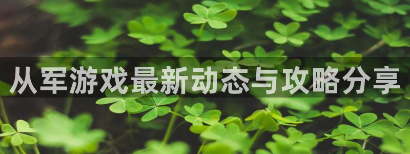 鼎点娱乐登陆：从军游戏最新动态与攻略分享